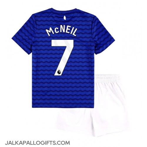 Everton Dwight McNeil #7 Koti Peliasu Lasten 2025-26 Lyhythihainen (+ Lyhyet housut)